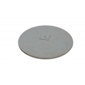 Tampa Redonda Concreto 140x4cm Cinza Tampão