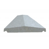 Rufo com Pingadeira em Argamassa 2x20x100cm Cinza Capa para Muro