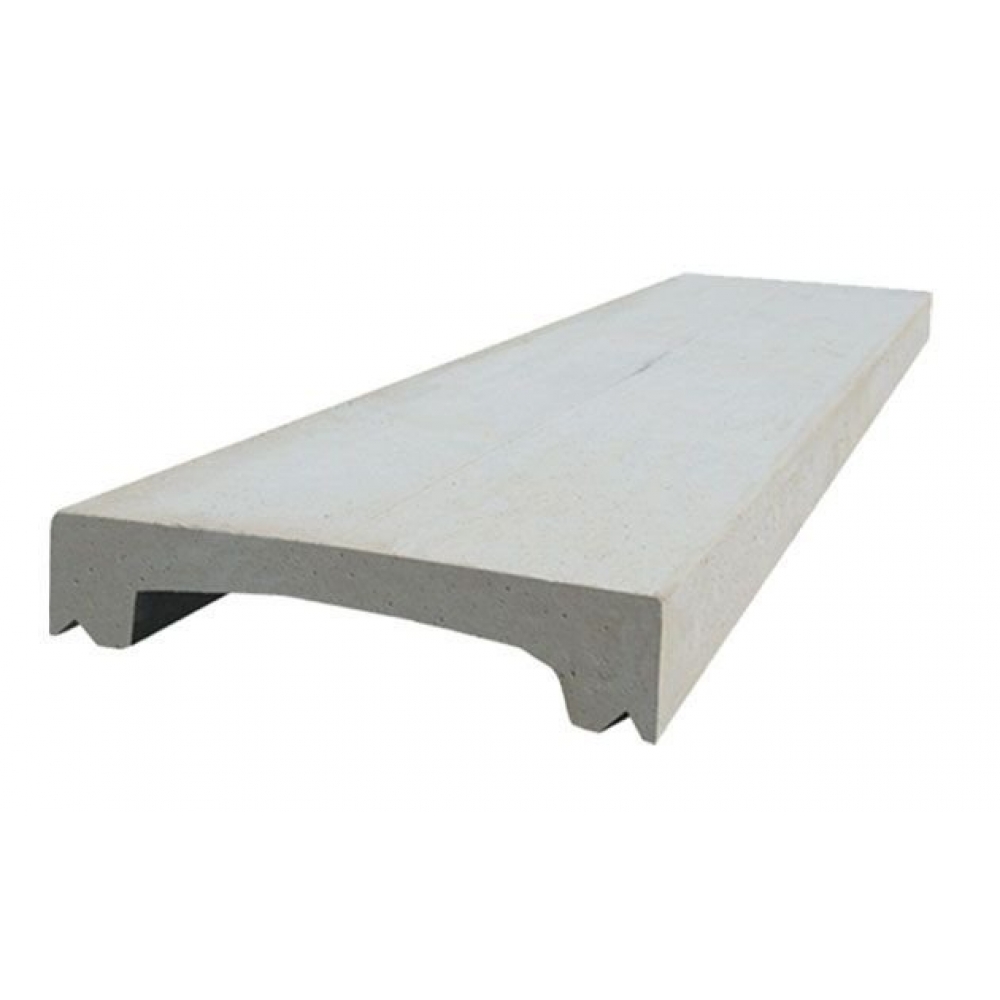 Rufo com Pingadeira em Argamassa 5x27x100cm Cinza Capa para Muro