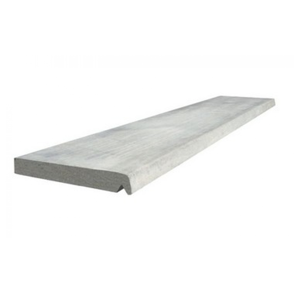Peitoril com Pingadeira Argamassa 3x24x120cm Cinza Parapeito