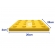 Piso Tátil Alerta Argamassa 20x20x2cm Amarelo Podotátil