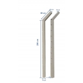 Poste Alambrado Concreto 250x11x11cm Cinza Mourão