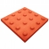 Piso Tátil Alerta Argamassa 20x20x2cm Terracota Podotátil