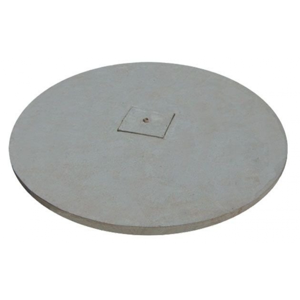 Tampa Redonda Concreto 55x5cm Cinza Tampão