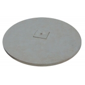 Tampa Redonda Concreto 55x5cm Cinza Tampão