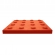Piso Tátil Alerta Argamassa 20x20x2cm Terracota Podotátil