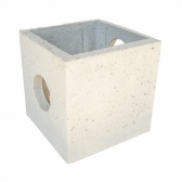 Caixa de Gordura Concreto 40x40x40cm Cinza Esgoto