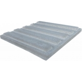 Piso Antiderrapante Argamassa 20x20x2cm Cinza para Rampa