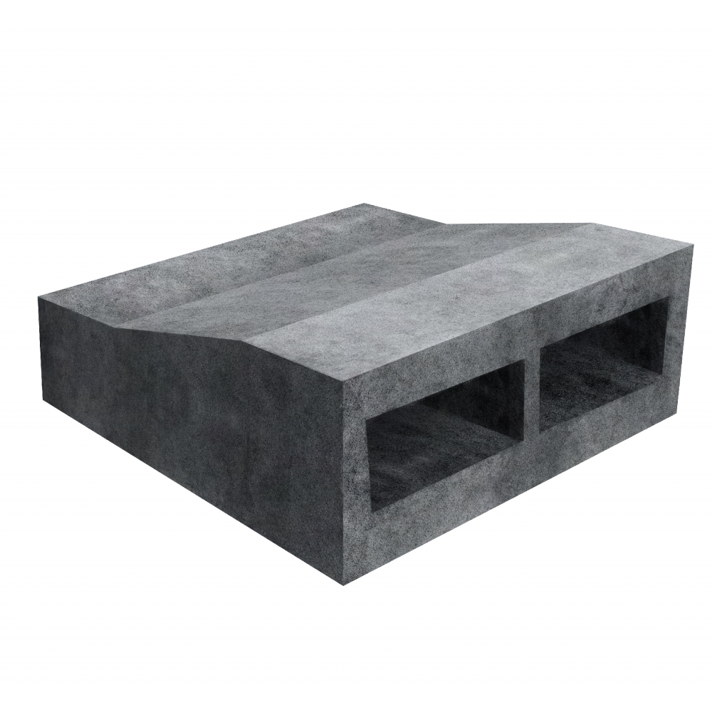 Guia Furada Concreto 47x18x45cm Cinza Padrão Alphaville