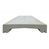 Rufo com Pingadeira em Argamassa 5x27x100cm Cinza Capa para Muro