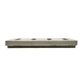 Grelha 4 Furos Concreto 17x50x6cm Cinza Ralo