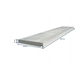 Peitoril com Pingadeira Argamassa 3x30x120cm Cinza Parapeito