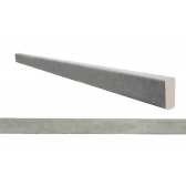 Moldura Lisa Argamassa 7x100x2cm Cinza para Rodapé