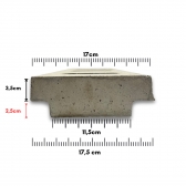 Grelha 4 Furos Concreto 17x50x6cm Cinza Ralo