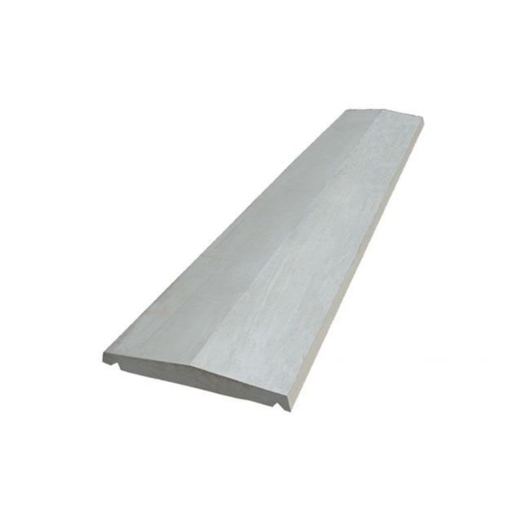 Rufo com Pingadeira em Argamassa 2x20x100cm Cinza Capa para Muro