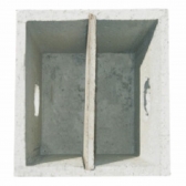 Caixa de Gordura Concreto 40x40x40cm Cinza Esgoto