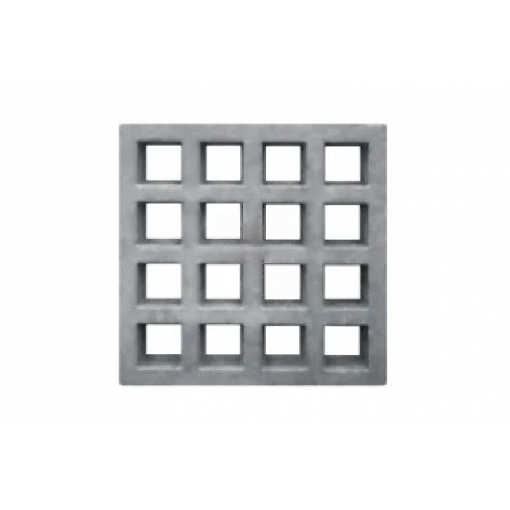 Elemento Vazado Quadriculado Concreto 39x39x7cm Cinza Cobogó