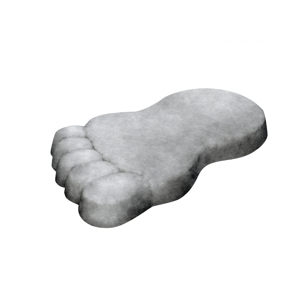 Pisante Pé Direito Concreto 55x29x5cm Cinza Pisadeira