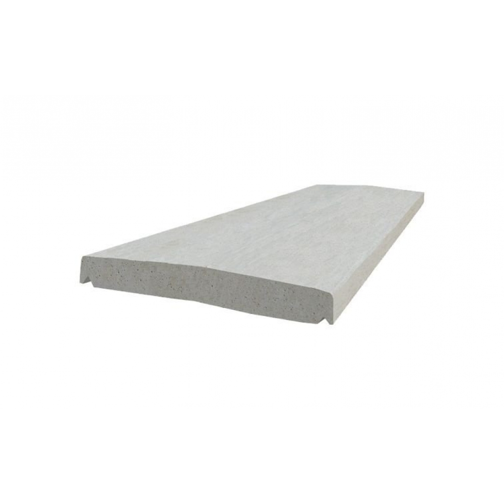 Rufo com Pingadeira em Argamassa 3x23x100cm Cinza Capa para Muro