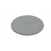 Tampa Redonda Concreto 115x4cm Cinza Tampão