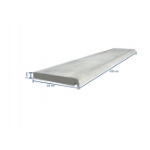 Peitoril com Pingadeira Argamassa 3x24x120cm Cinza Parapeito