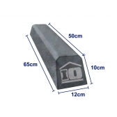 Bate Roda Pequeno Concreto 50x12x10cm Cinza Limitador de Vagas